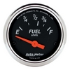 2-1/16" FUEL LEVEL, 73-10 Ω, DESIGNER BLACK